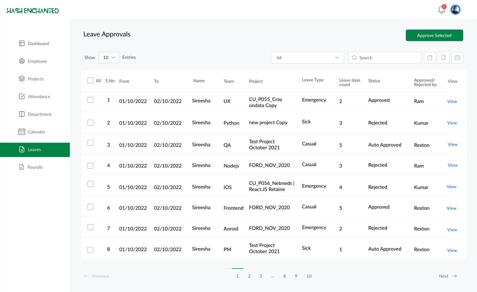 Leave Management Preview